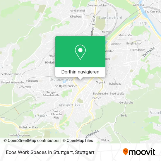 Ecos Work Spaces In Stuttgart Karte