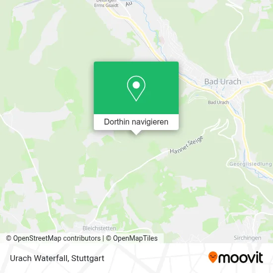 Urach Waterfall Karte