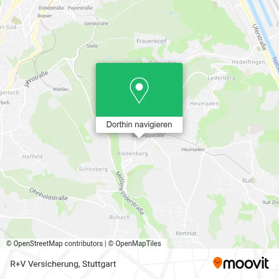 R+V Versicherung Karte