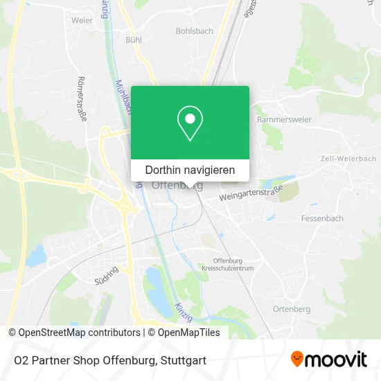O2 Partner Shop Offenburg Karte