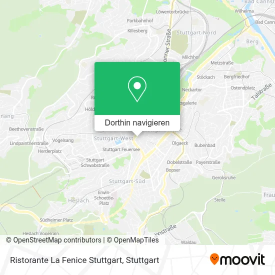 Ristorante La Fenice Stuttgart Karte