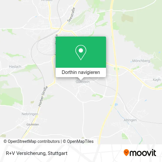 R+V Versicherung Karte