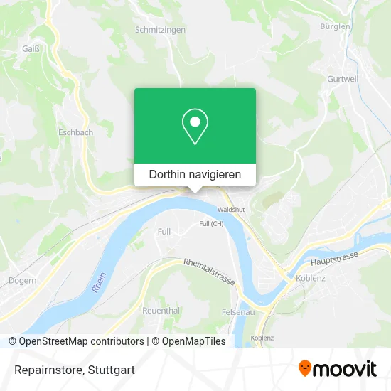 Repairnstore Karte