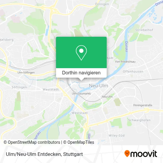 Ulm/Neu-Ulm Entdecken Karte