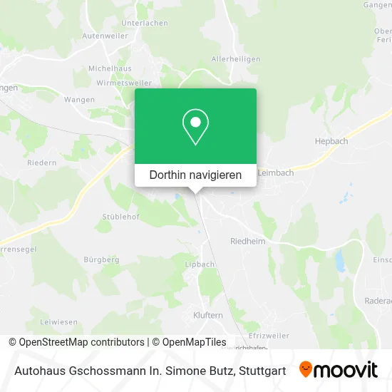 Autohaus Gschossmann In. Simone Butz Karte