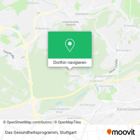 Das Gesundheitsprogramm Karte