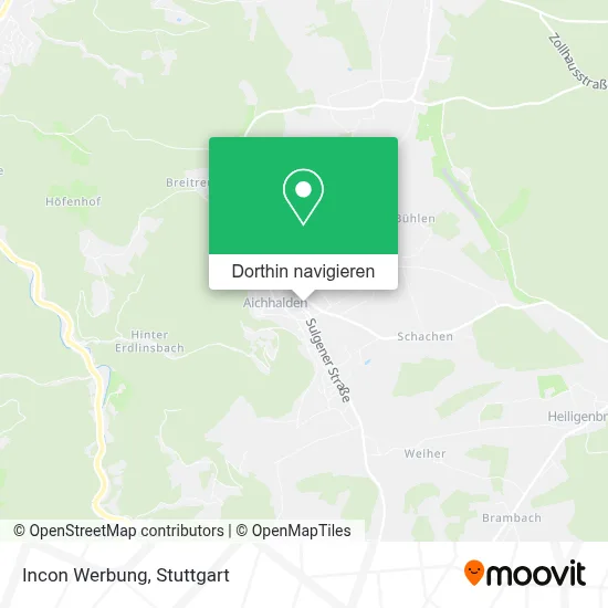 Incon Werbung Karte