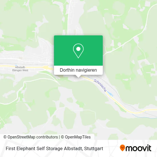 First Elephant Self Storage Albstadt Karte