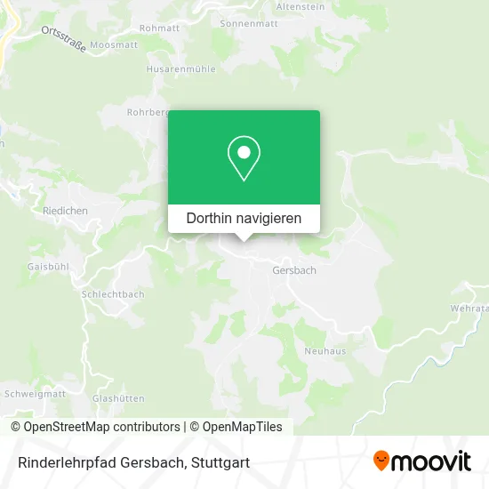 Rinderlehrpfad Gersbach Karte