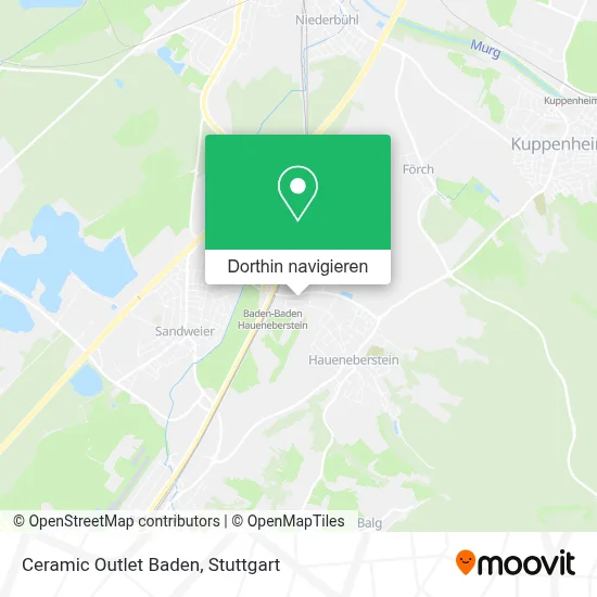 Ceramic Outlet Baden Karte