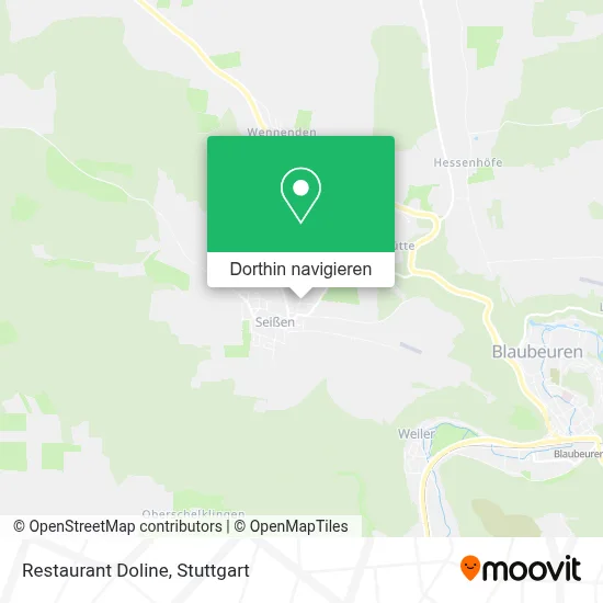Restaurant Doline Karte