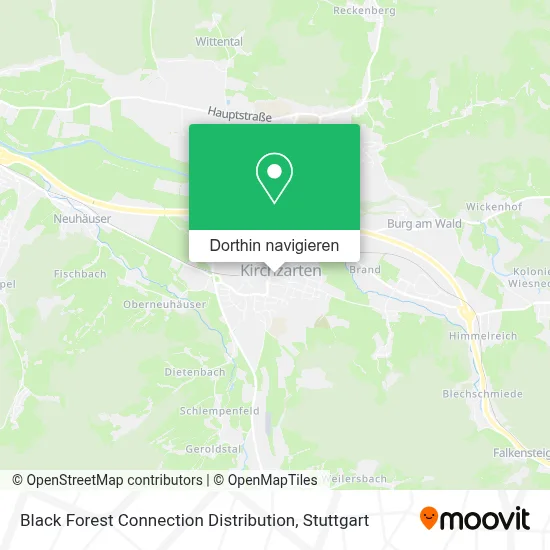 Black Forest Connection Distribution Karte