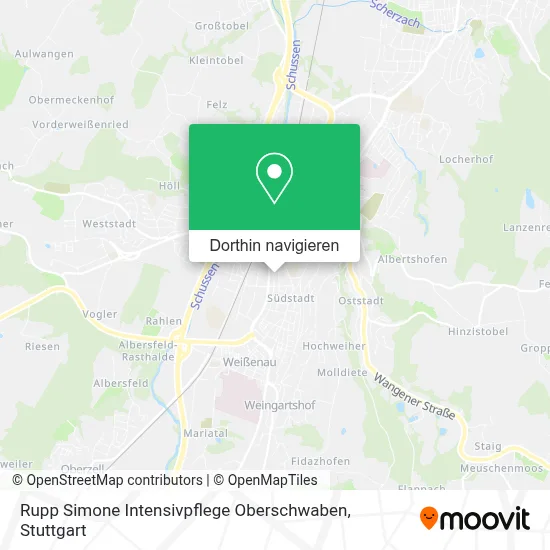 Rupp Simone Intensivpflege Oberschwaben Karte