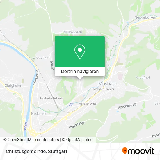 Christusgemeinde Karte