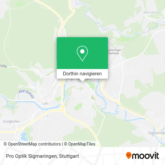 Pro Optik Sigmaringen Karte