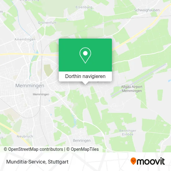 Munditia-Service Karte