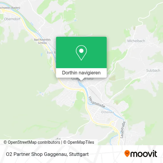 O2 Partner Shop Gaggenau Karte