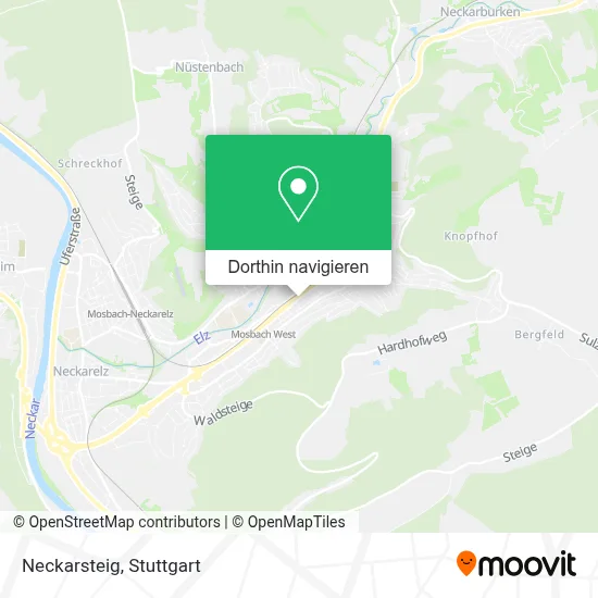 Neckarsteig Karte