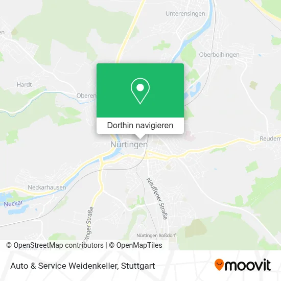 Auto & Service Weidenkeller Karte