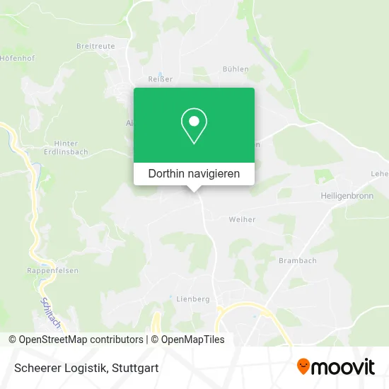 Scheerer Logistik Karte