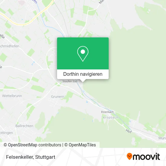 Felsenkeller Karte