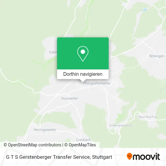 G T S Gerstenberger Transfer Service Karte