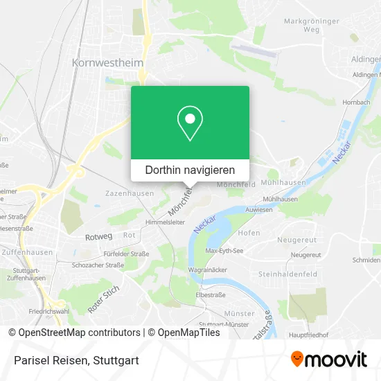 Parisel Reisen Karte