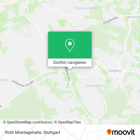 Roth Montagehalle Karte
