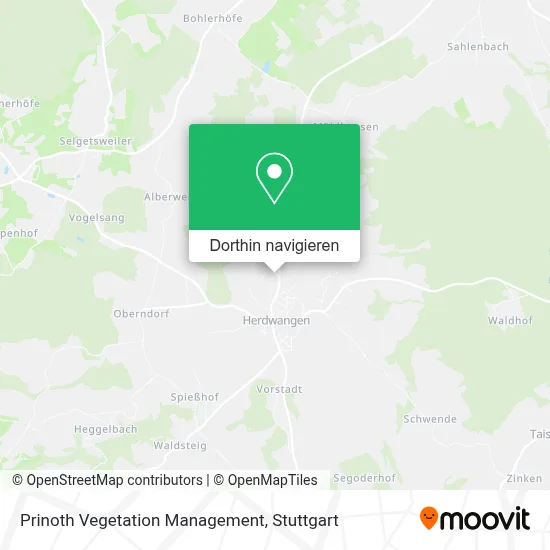 Prinoth Vegetation Management Karte