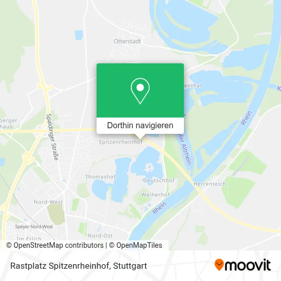 Rastplatz Spitzenrheinhof Karte