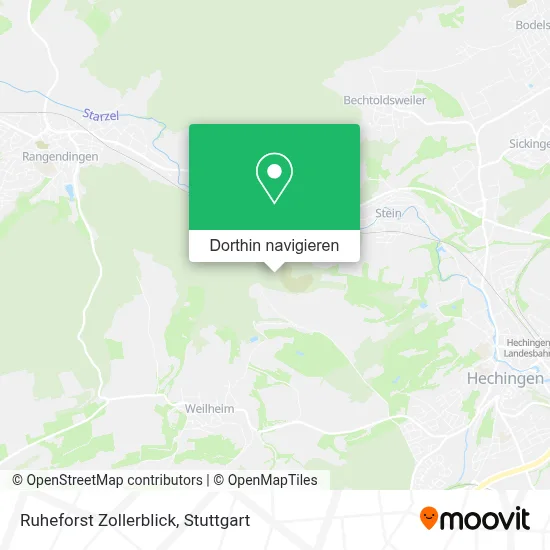 Ruheforst Zollerblick Karte