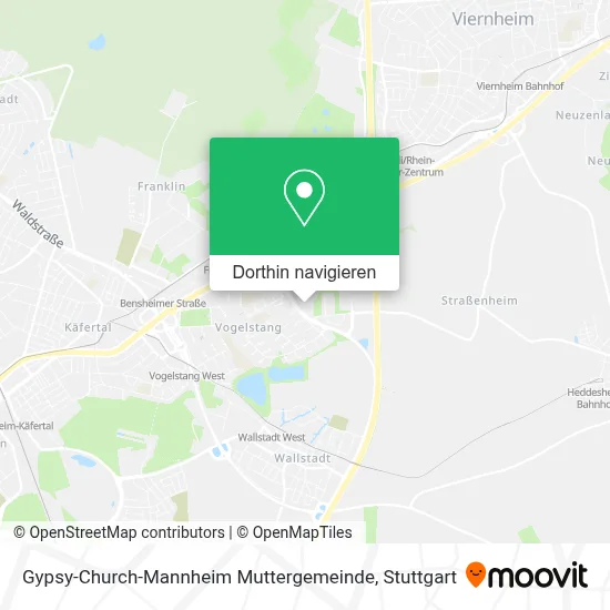 Gypsy-Church-Mannheim Muttergemeinde Karte