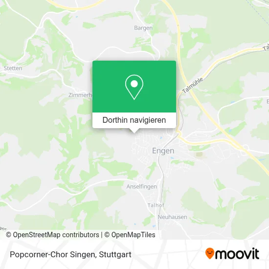 Popcorner-Chor Singen Karte