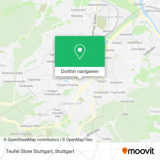 Teufel Store Stuttgart Karte