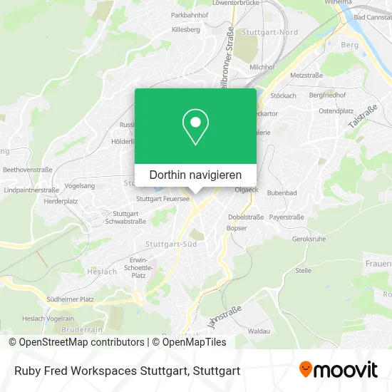 Ruby Fred Workspaces Stuttgart Karte