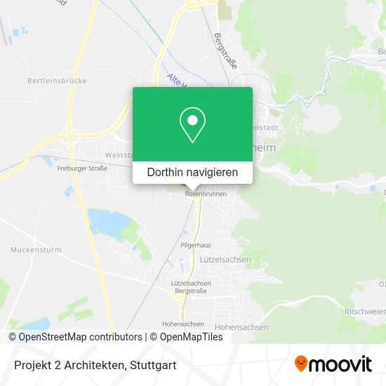 Projekt 2 Architekten Karte