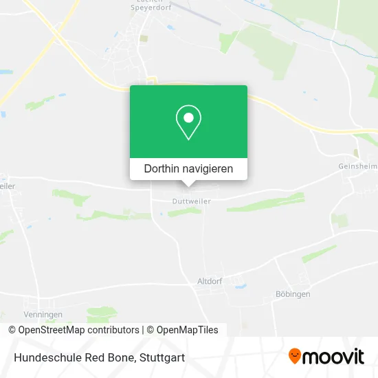Hundeschule Red Bone Karte