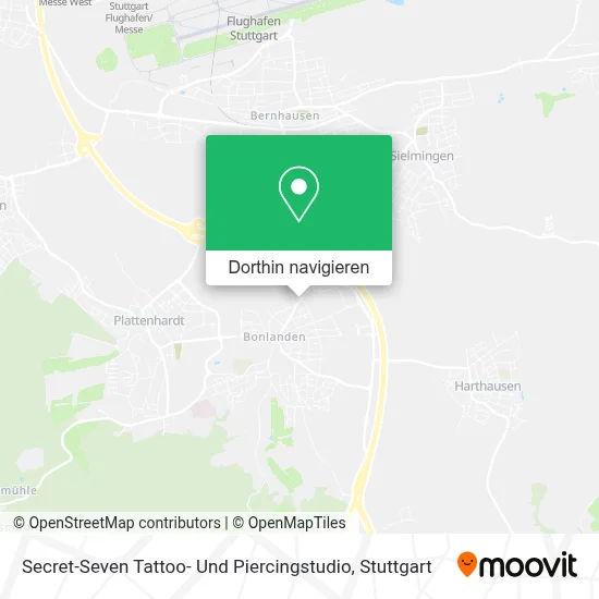 Secret-Seven Tattoo- Und Piercingstudio Karte