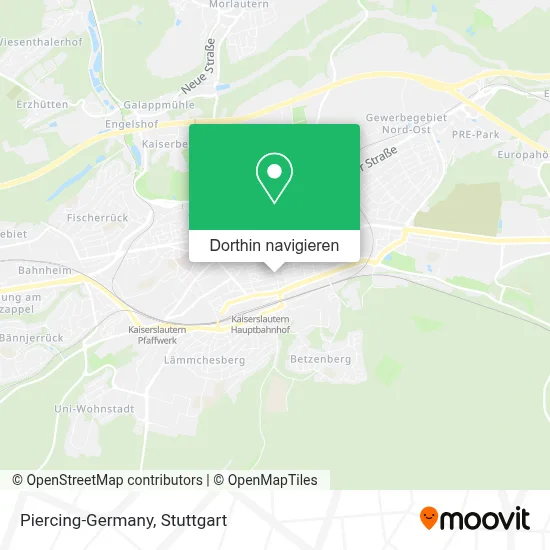 Piercing-Germany Karte