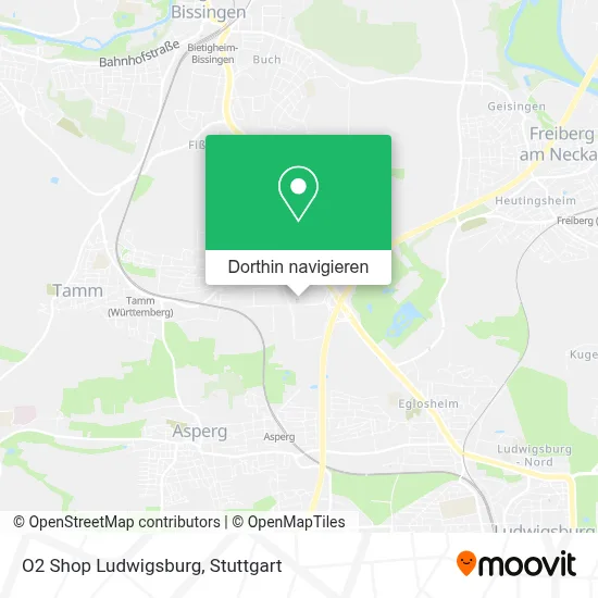 O2 Shop Ludwigsburg Karte