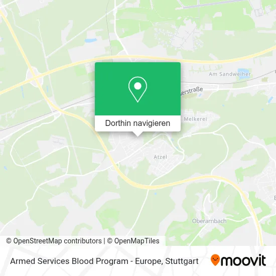Armed Services Blood Program - Europe Karte