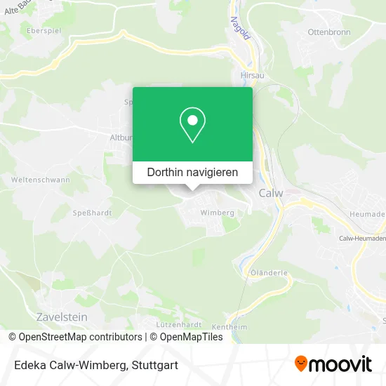 Edeka Calw-Wimberg Karte