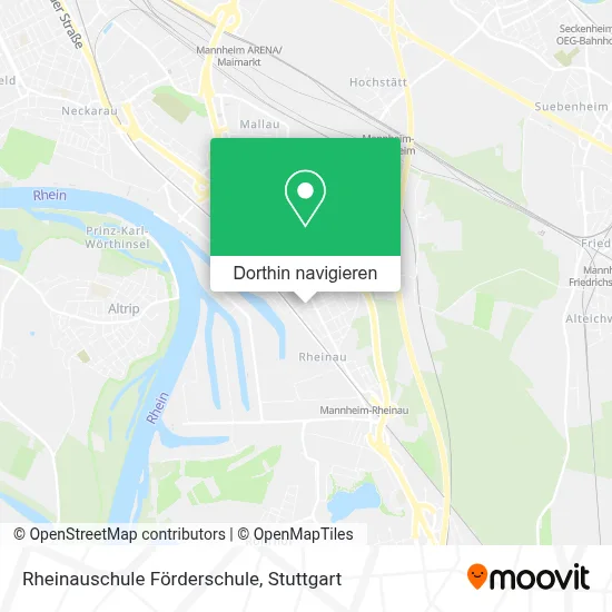 Rheinauschule Förderschule Karte