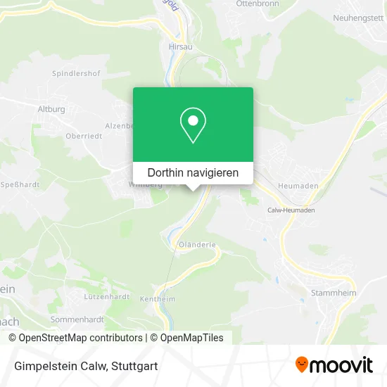 Gimpelstein Calw Karte