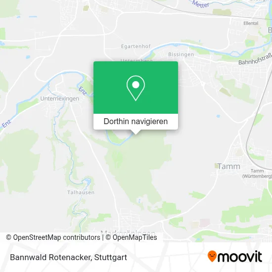 Bannwald Rotenacker Karte