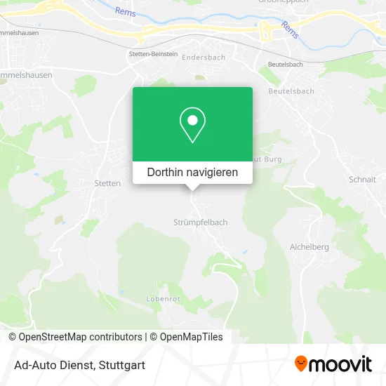 Ad-Auto Dienst Karte