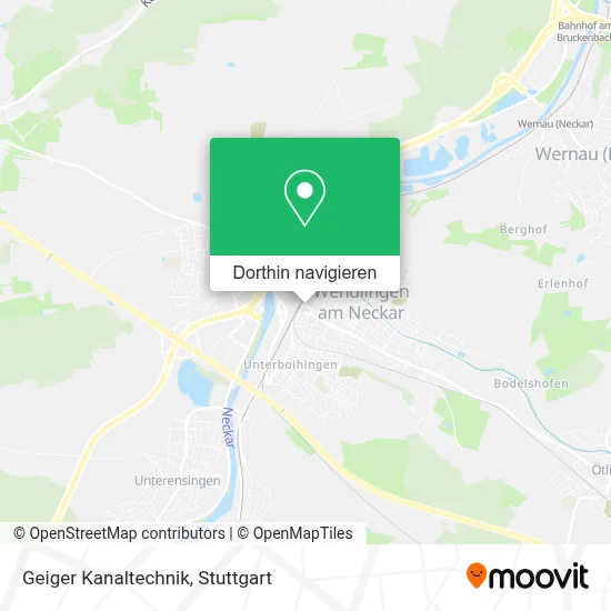 Geiger Kanaltechnik Karte