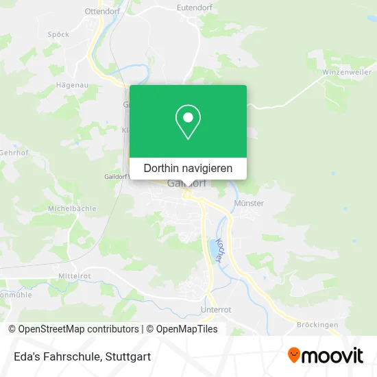 Eda's Fahrschule Karte