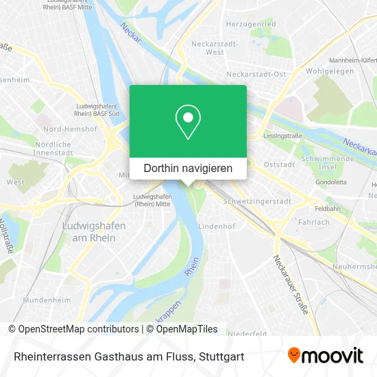Rheinterrassen Gasthaus am Fluss Karte