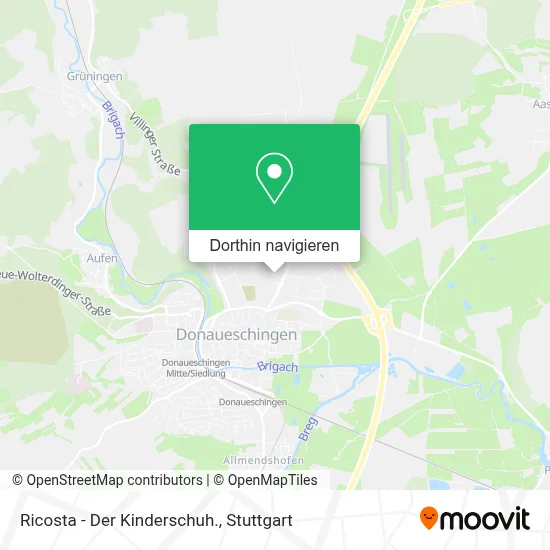 Ricosta - Der Kinderschuh. Karte